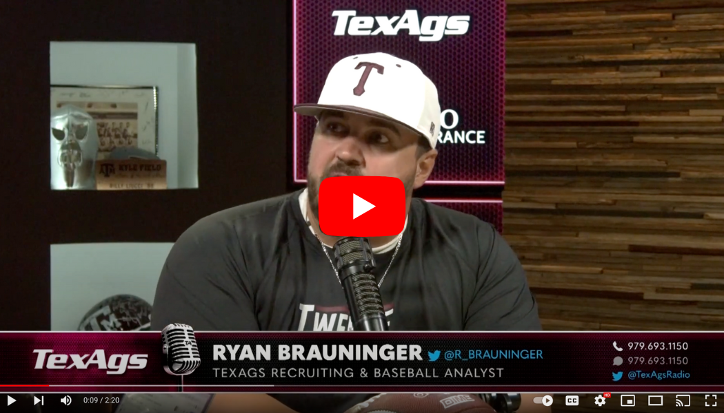 Ryan Brauninger with TexAgs |