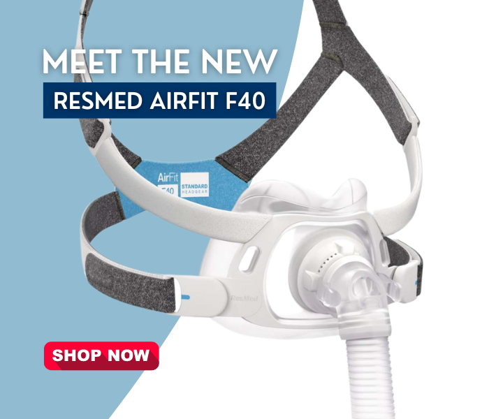Meet the New ResMed AirFit F40 CPAP Mask - Heartstrong Sleep - Shop Now