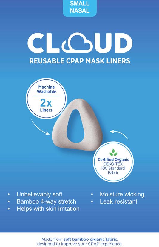 CLOUD Bamboo Organic Fabric Nasal Mask Liner - Heartstrong Sleep