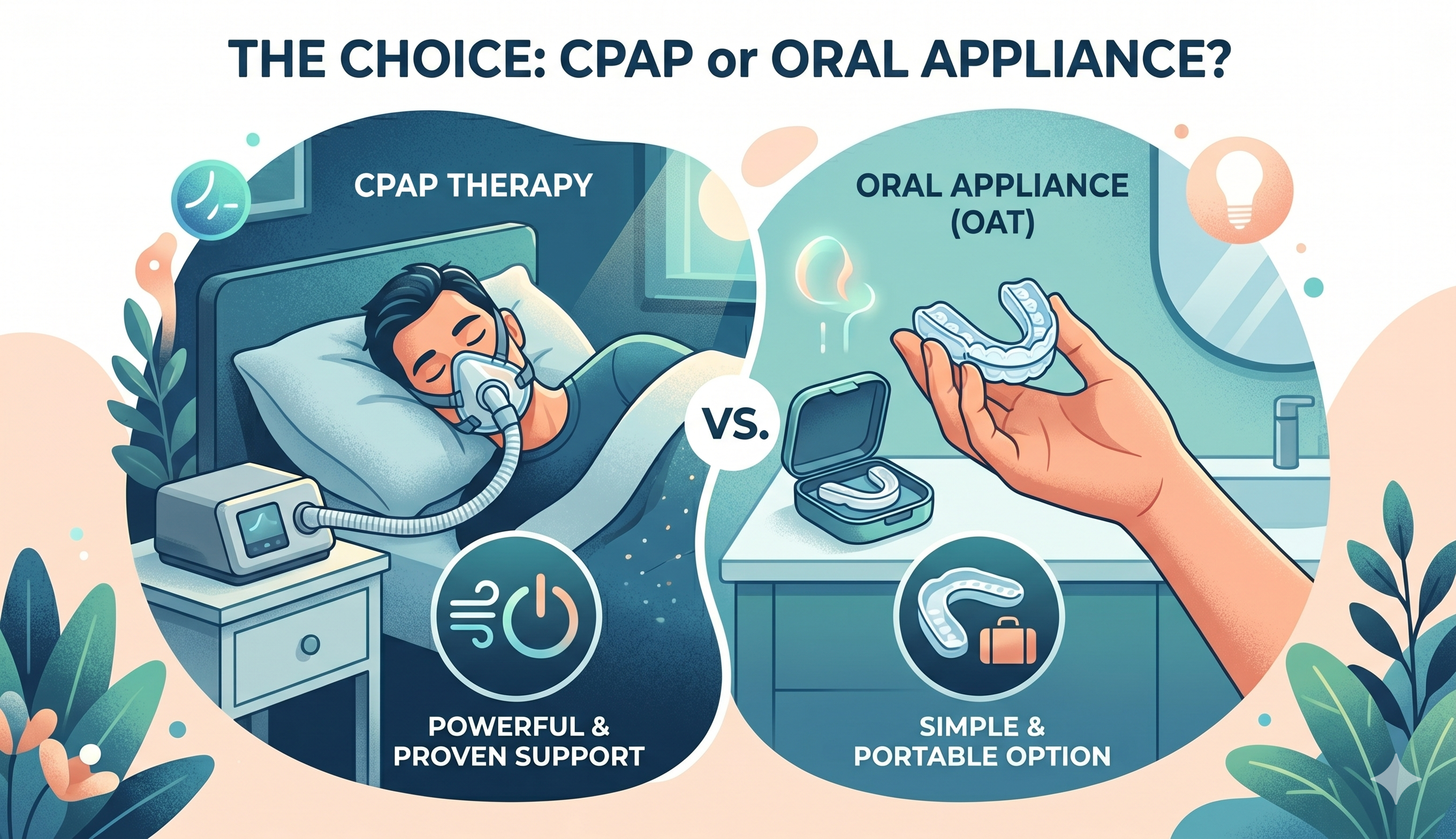 Mild Sleep Apnea Treatment : CPAP Therapy or Oral Appliance?