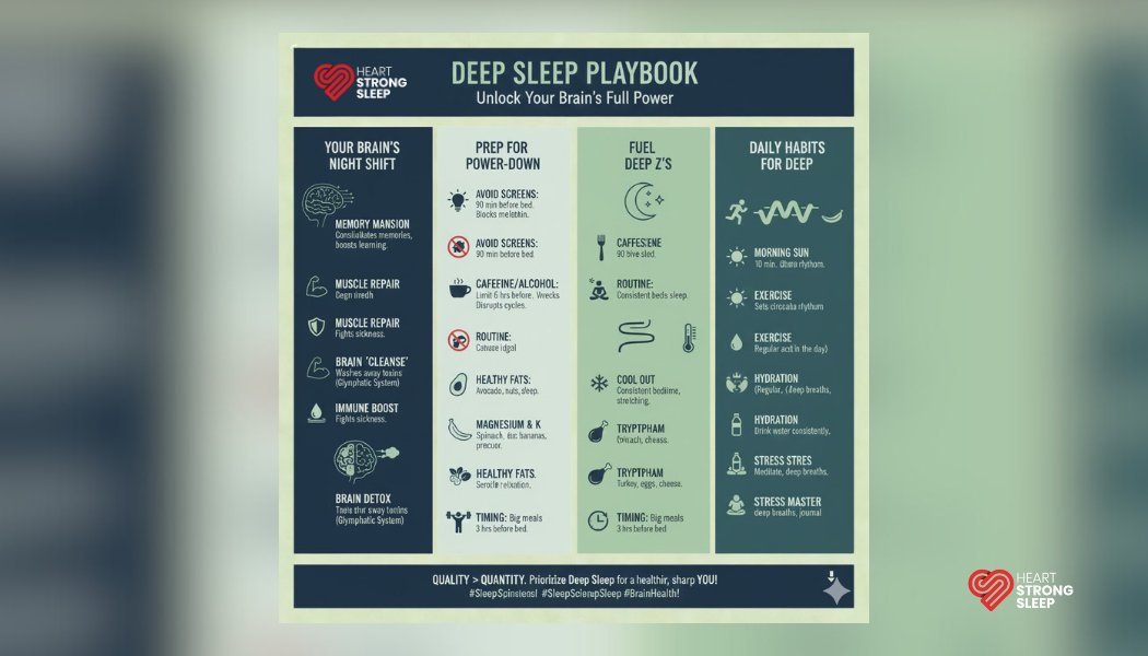 Heartstrong Sleep - Deep Sleep Playbook : Unlock Your Brain's Full Power