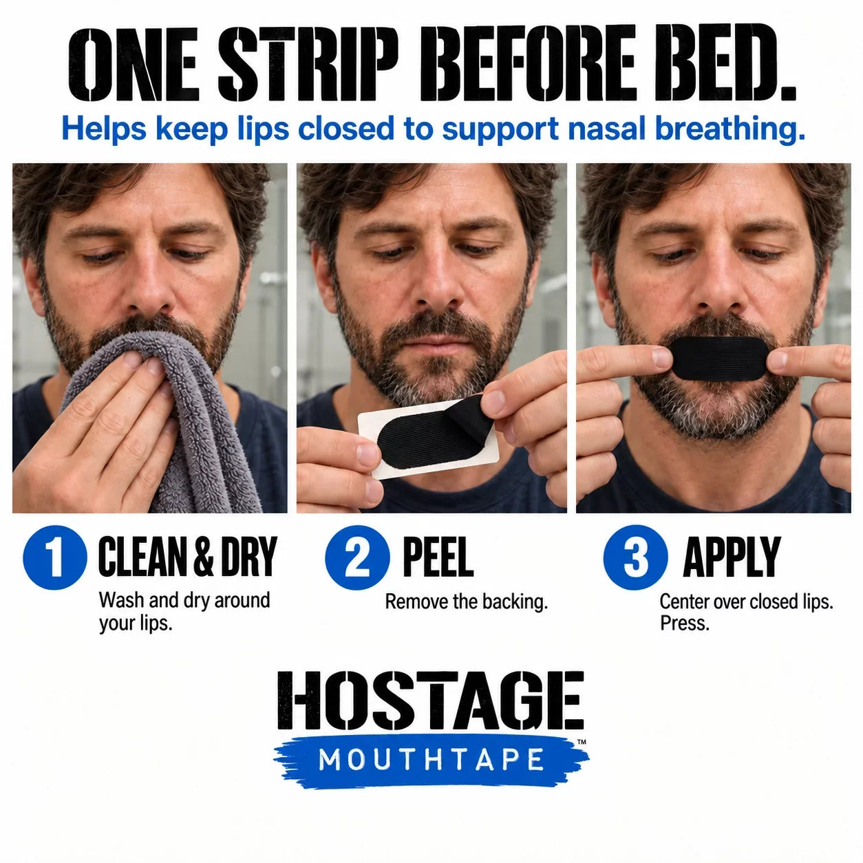 Hostage Mouth Tape - Heartstrong Sleep
