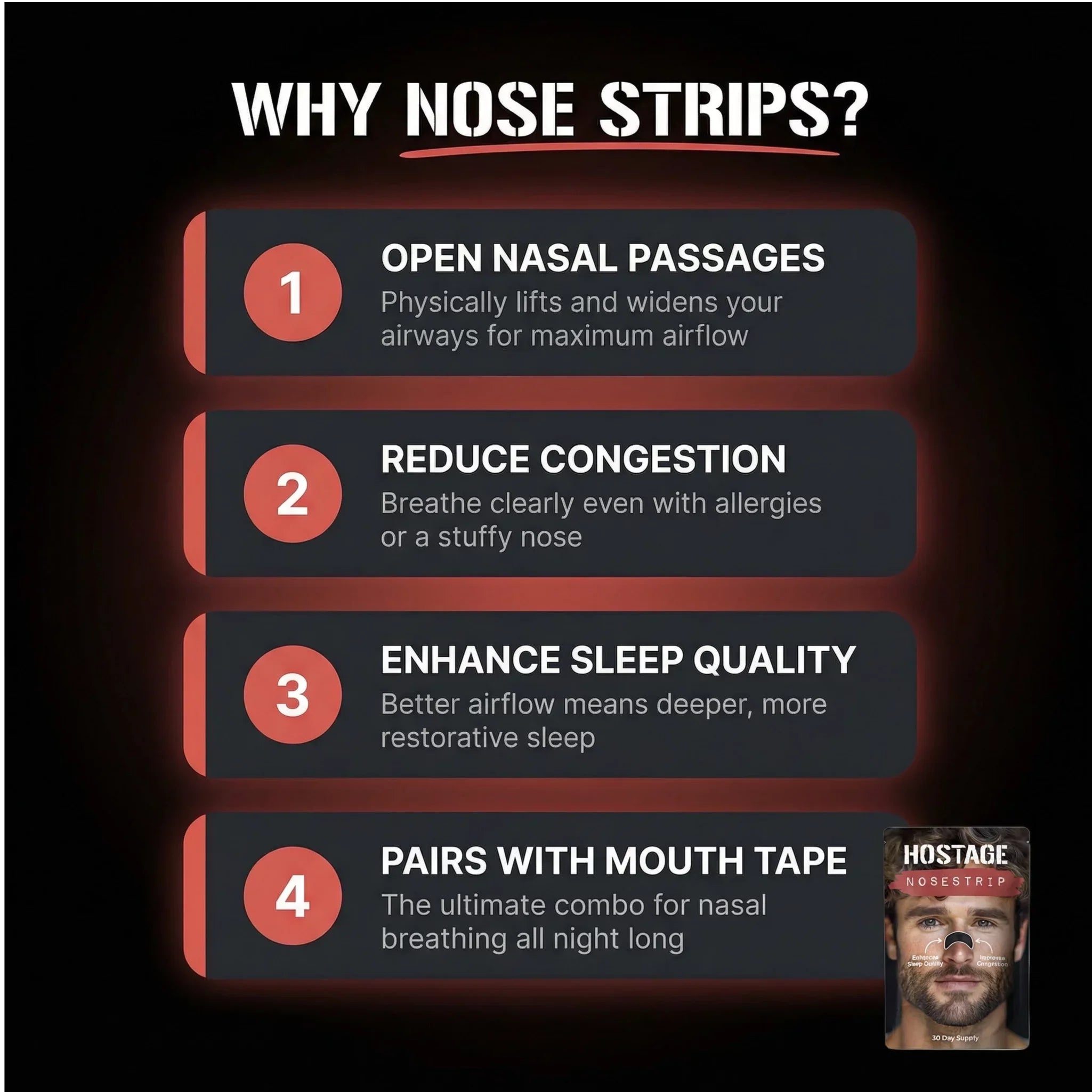 Hostage Nose Strips - Heartstrong Sleep