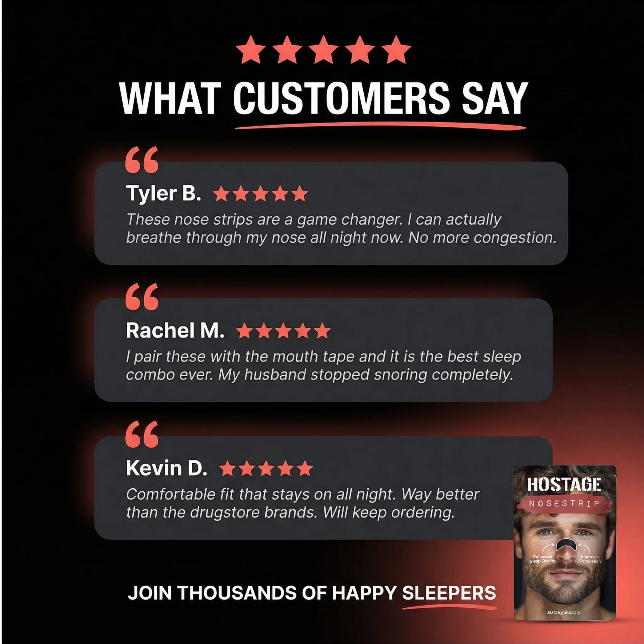 Hostage Nose Strips - Heartstrong Sleep