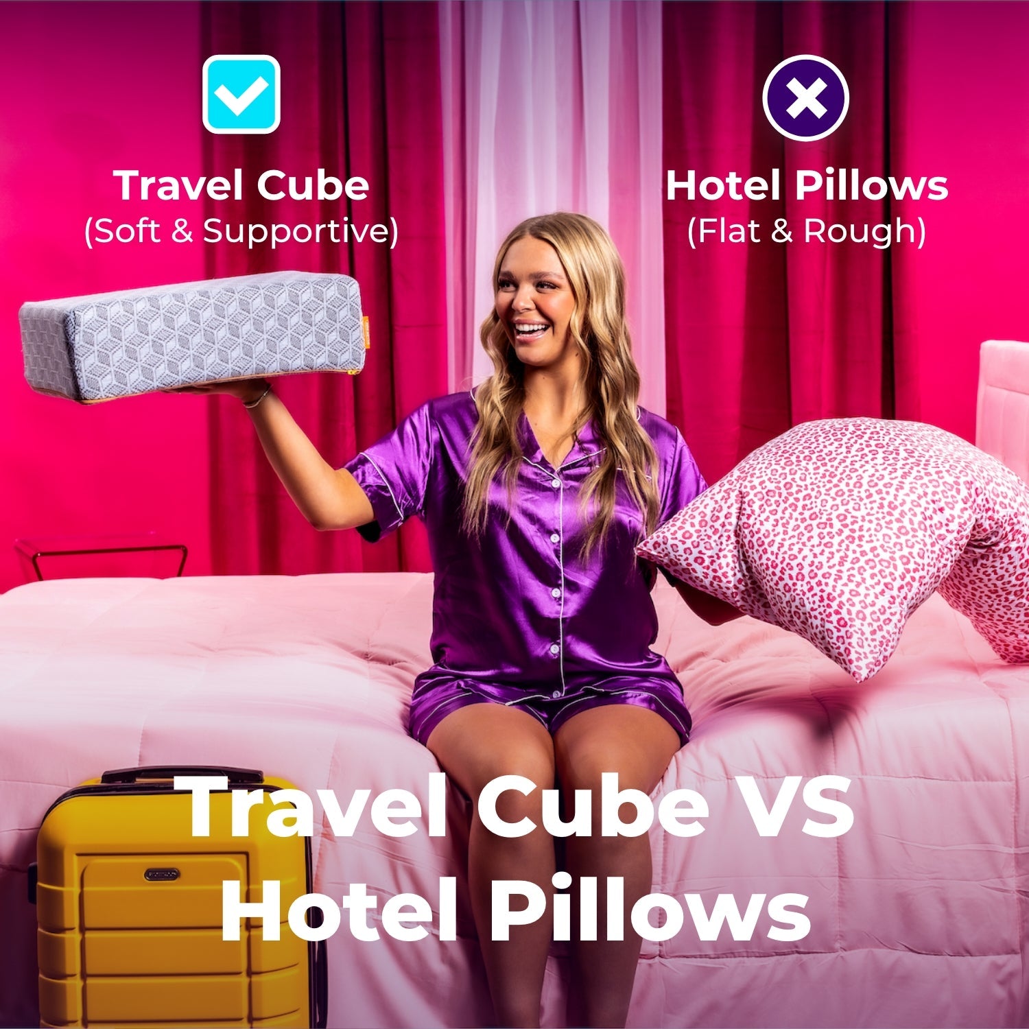 Pillow Cube : Travel Cube - Heartstrong Sleep