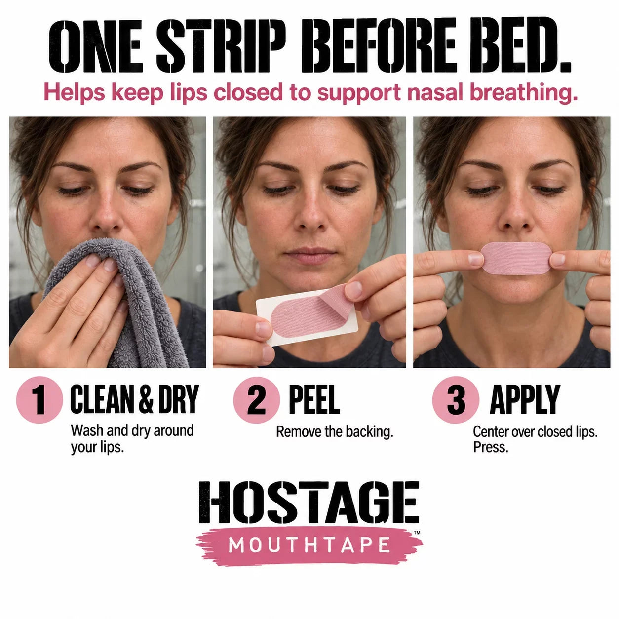 Hostage Mouth Tape - Heartstrong Sleep