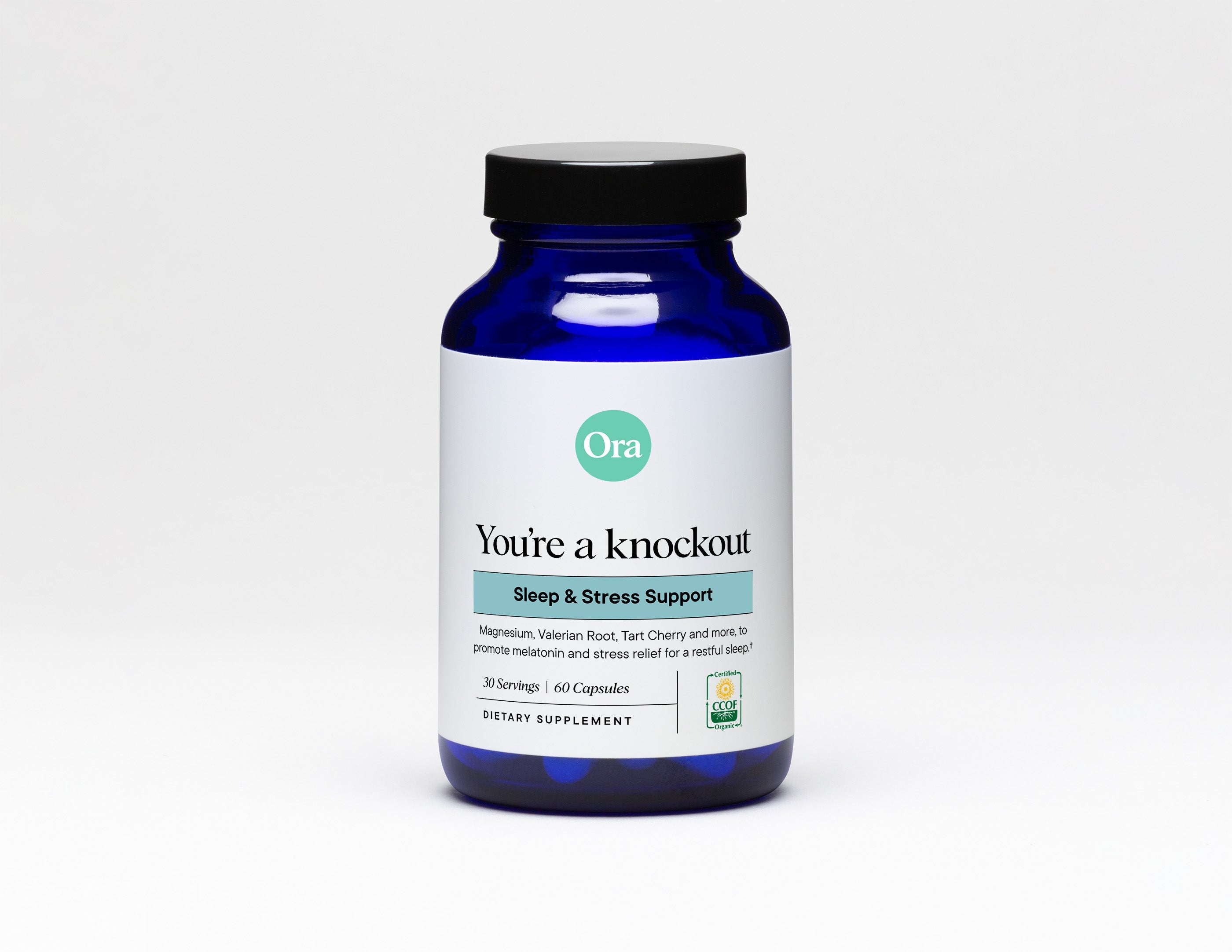 Ora Organic: You're a Knockout Sleep & Stress Support Capsules - Heartstrong Sleep