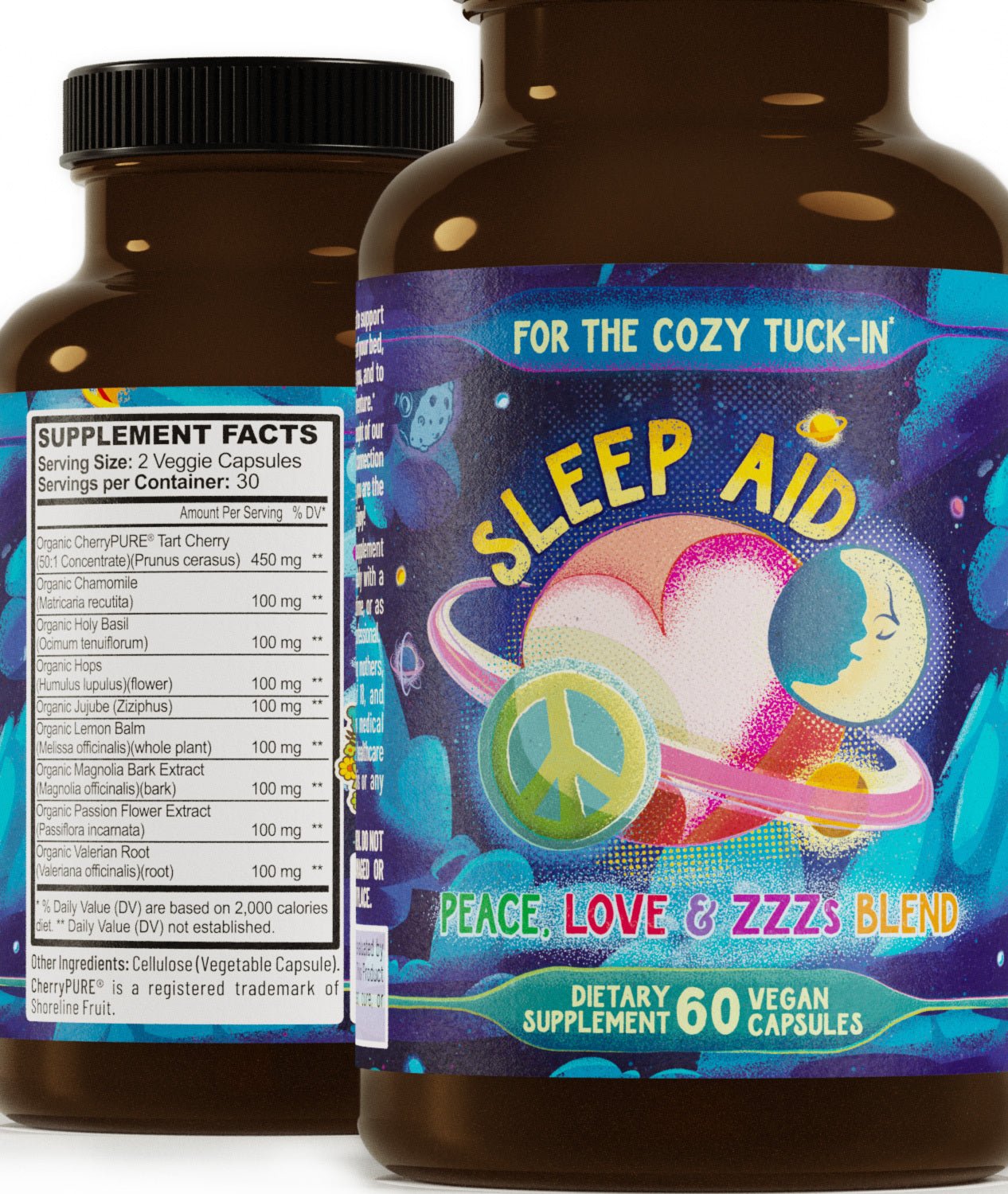 Sleep Aid - Peace, Love, and ZZZ's | Cozy Tuck-In Formula - Heartstrong Sleep