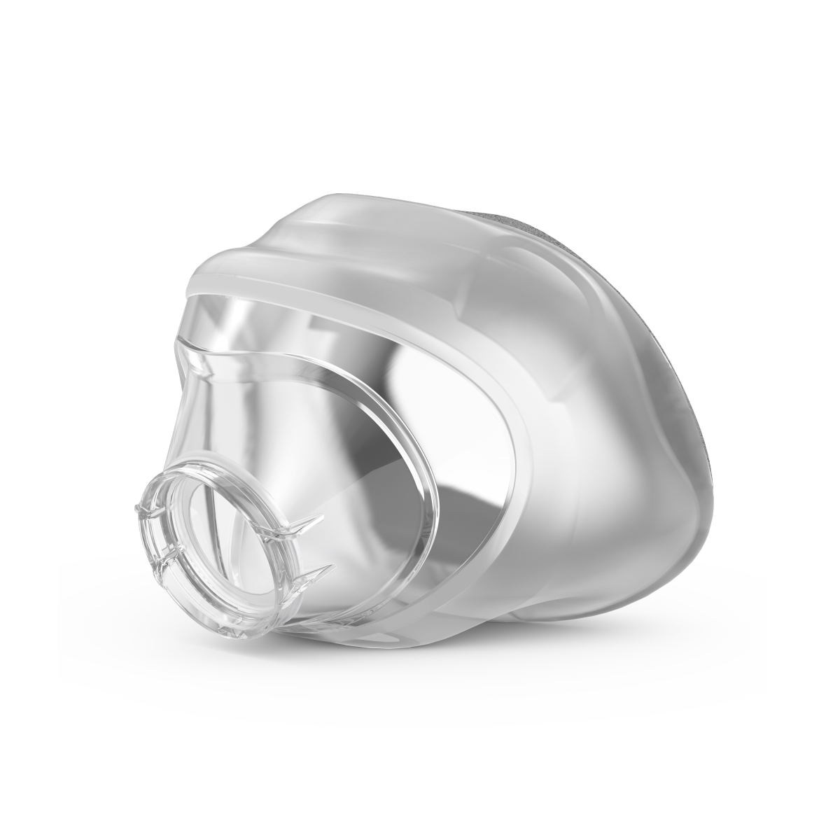 Angled right profile of ResMed AirTouch N20 memory foam nasal cushion in size large