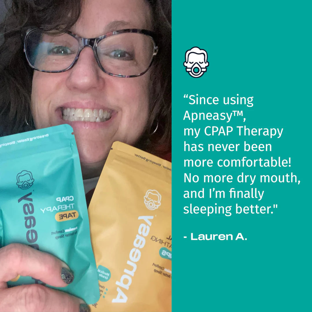 Breathable Mouth Tape for CPAP - Hypoallergenic Sleep Tape with Safety Vent - Customer Testimonial