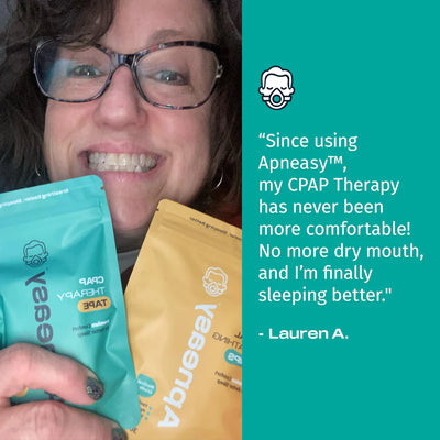 Breathable Mouth Tape for CPAP - Hypoallergenic Sleep Tape with Safety Vent - Customer Testimonial