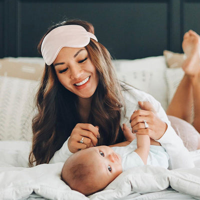 Collection of luxurious Blissy mulberry silk sleep masks in assorted elegant colors