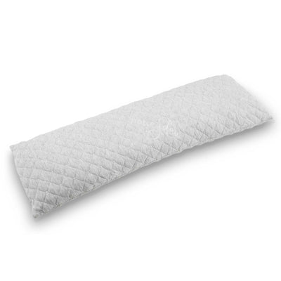 Body by Honeydew full-length luxury body pillow shown at an angle displaying curved silhouette