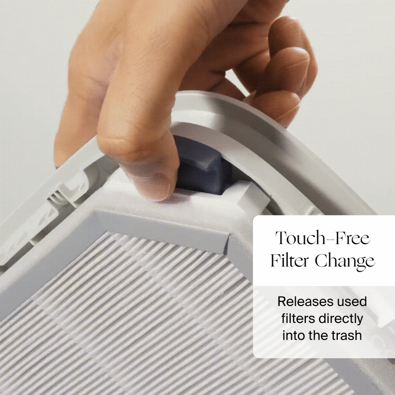Canopy Bedside Air Purifier filter animation