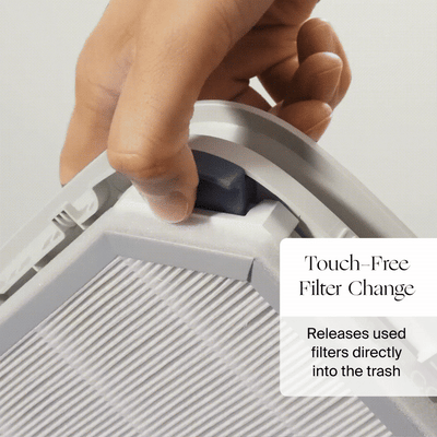 Canopy Bedside Air Purifier filter animation