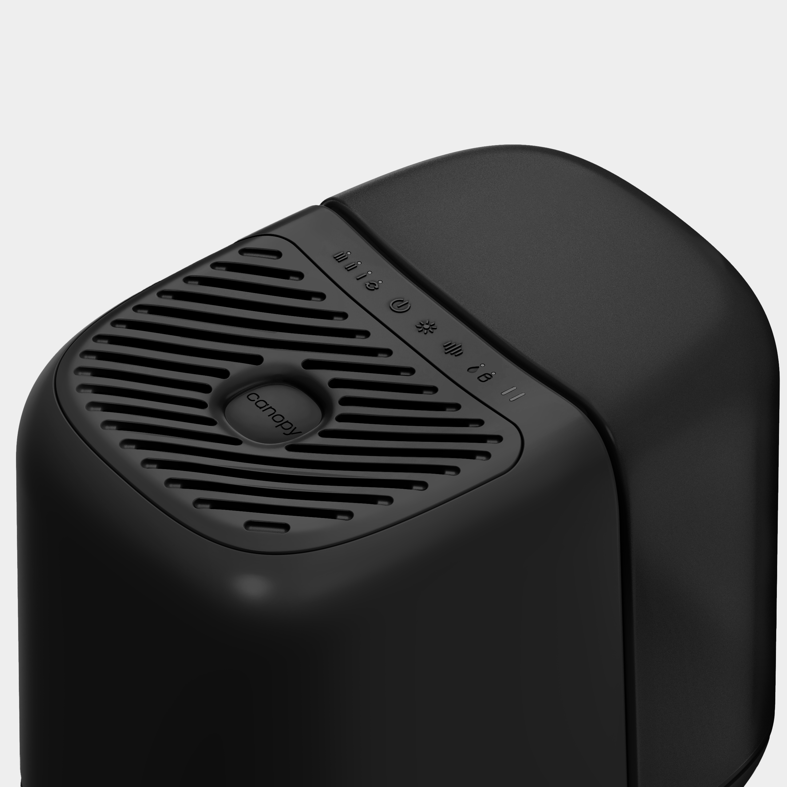 Canopy Bedside Humidifier 2.0 - Black Top View from Heartstrong Sleep