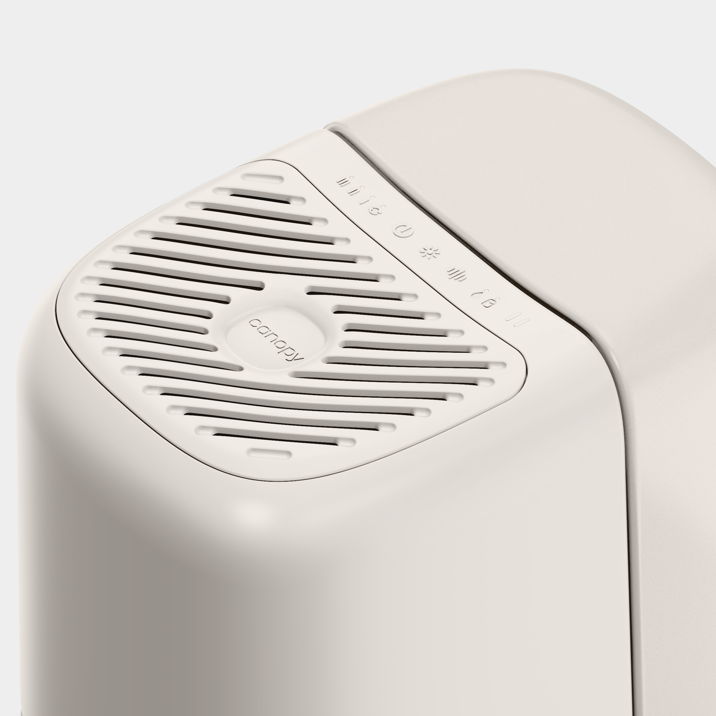 Canopy Bedside Humidifier 2.0 - Cream Top View