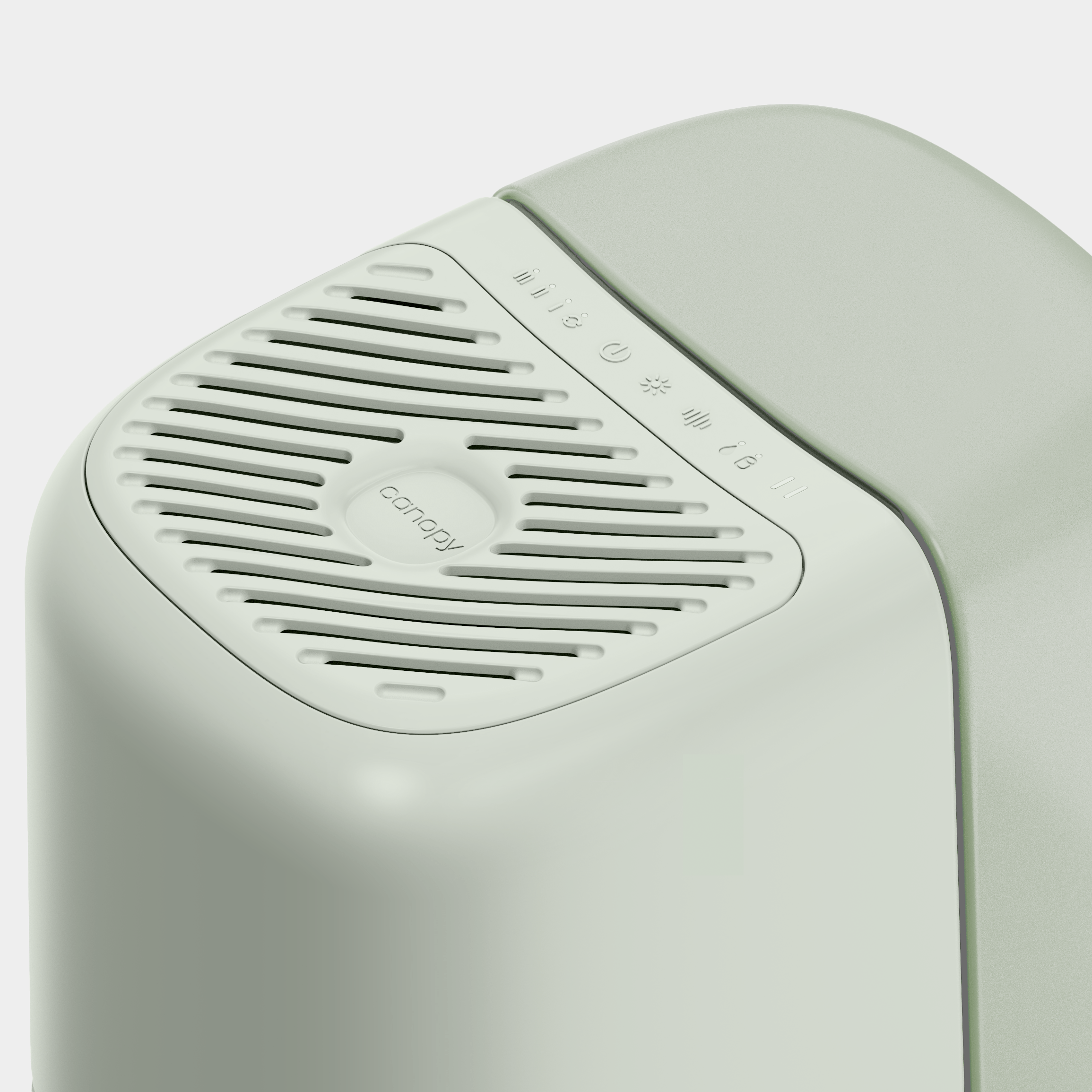 Canopy Bedside Humidifier 2.0 - Jade Top View from Heartstrong Sleep