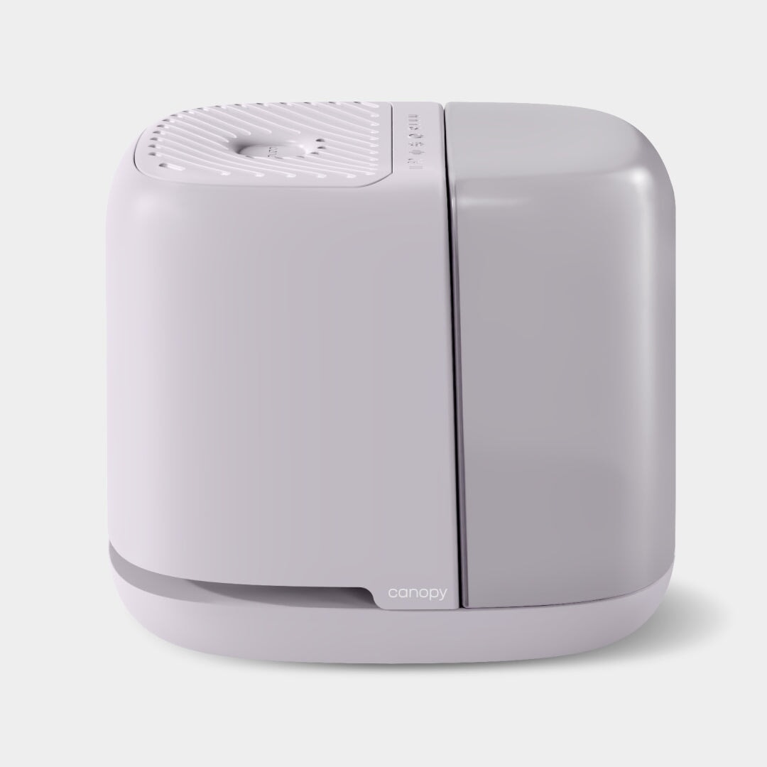 Canopy Bedside Humidifier 2.0 in delicate lavender finish