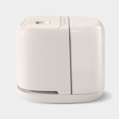 Canopy Bedside Humidifier 2.0 in warm cream finish with mist-free evaporative fan