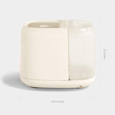 Canopy large room mist-free anti-microbial humidifier in soothing cream finish