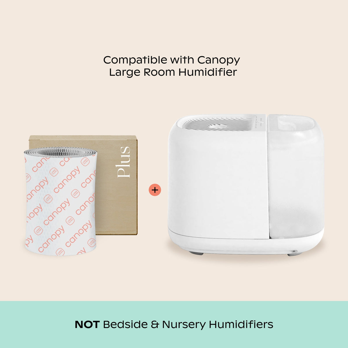 Canopy Large Room Humidifier filter compatibility chart