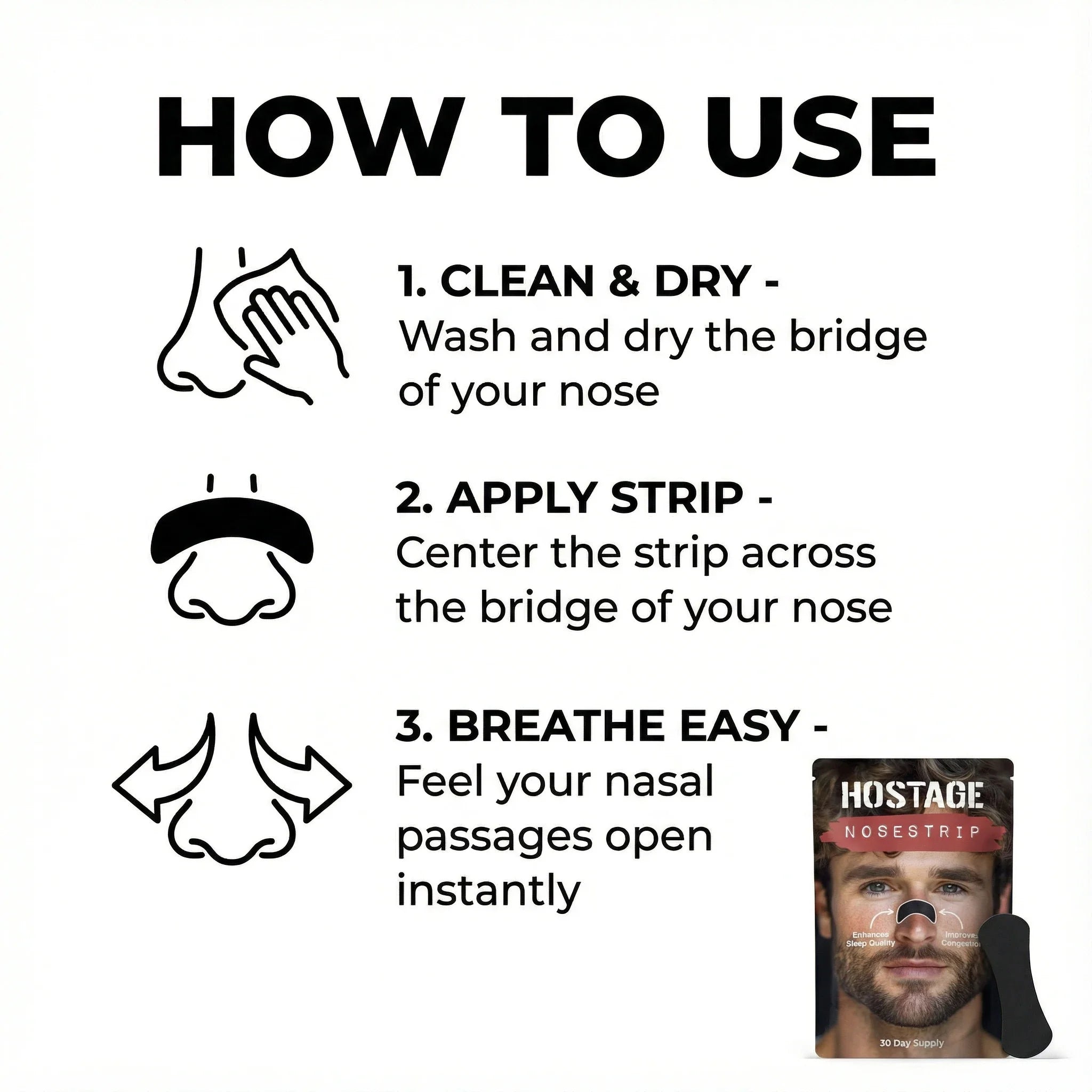 Hostage Nose Strips - Heartstrong Sleep