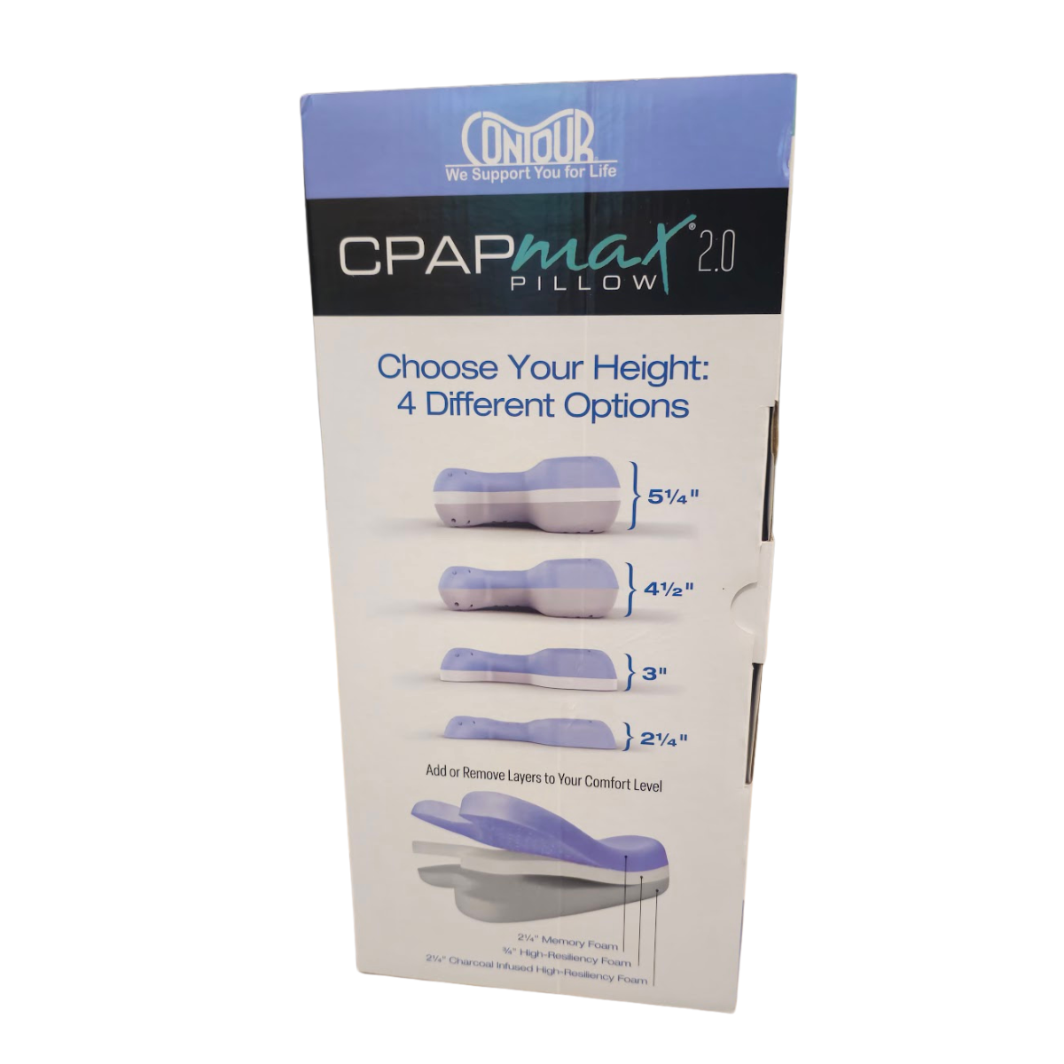 Contour CPAPmax 2.0 Pillow - Four Size Options