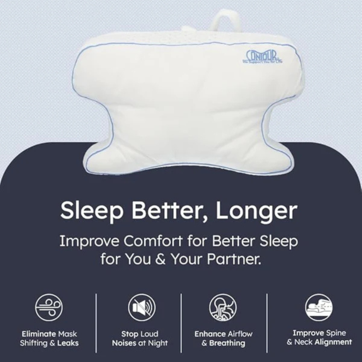 Contour CPAPmax 2.0 Pillow - Comfort and Better Sleep