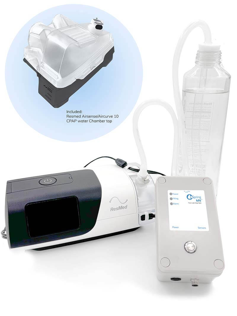 NEW! CSpring MINI®: Portable CPAP Water Replenishment System. (VP) - Heartstrong Sleep