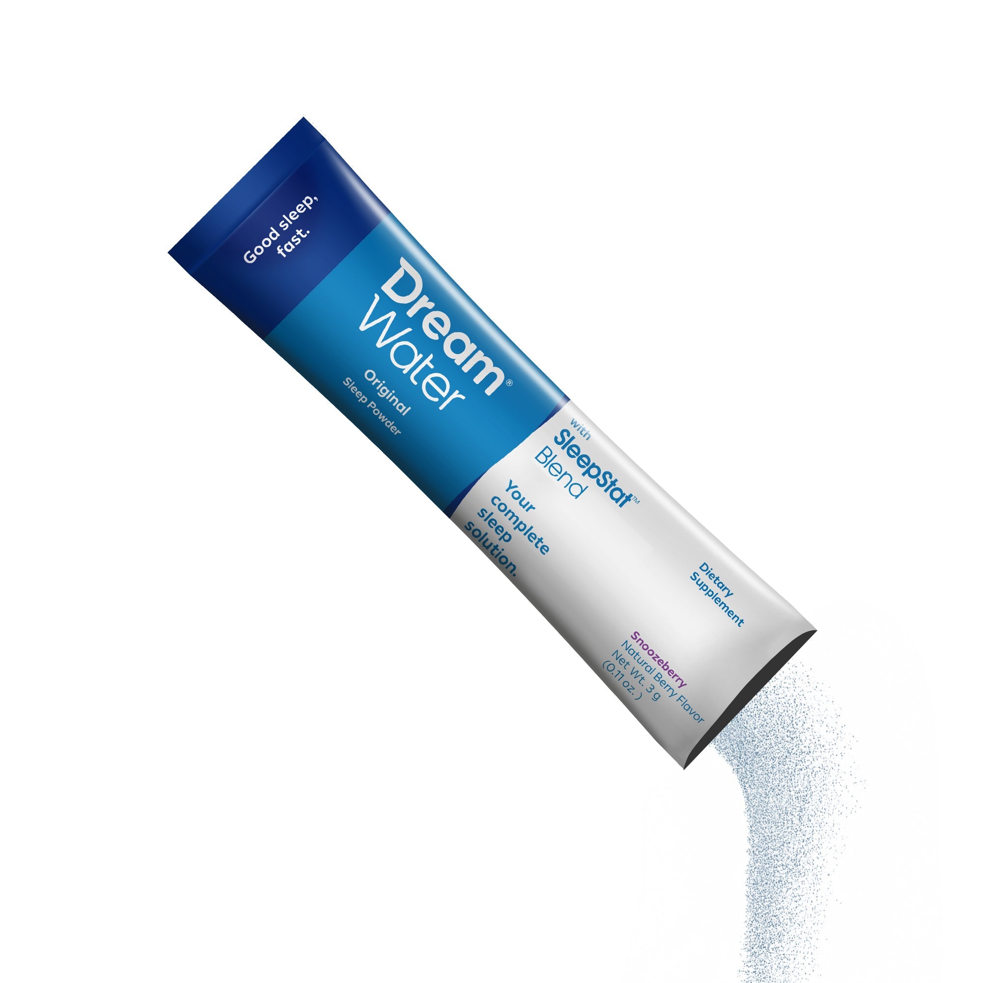 Dream Water supplement package with a white background