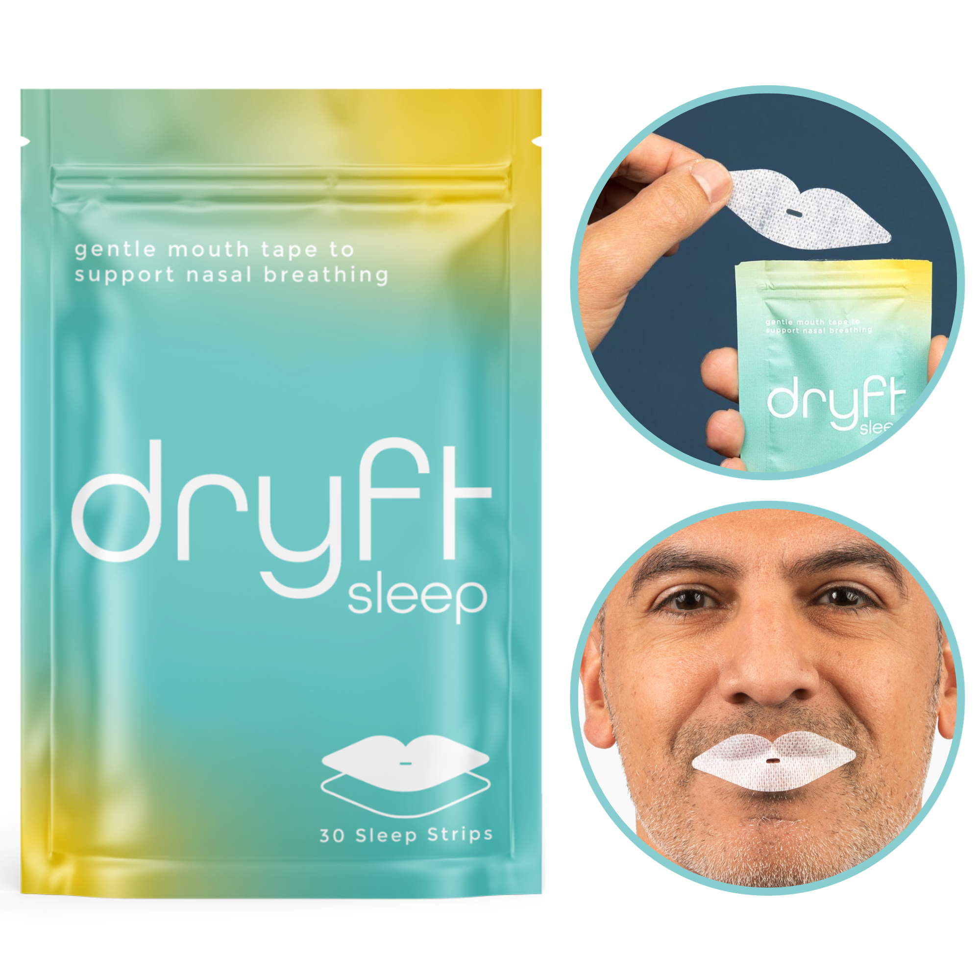 Dryft Sleep Mouth Tape - Packaging, Tape and Application