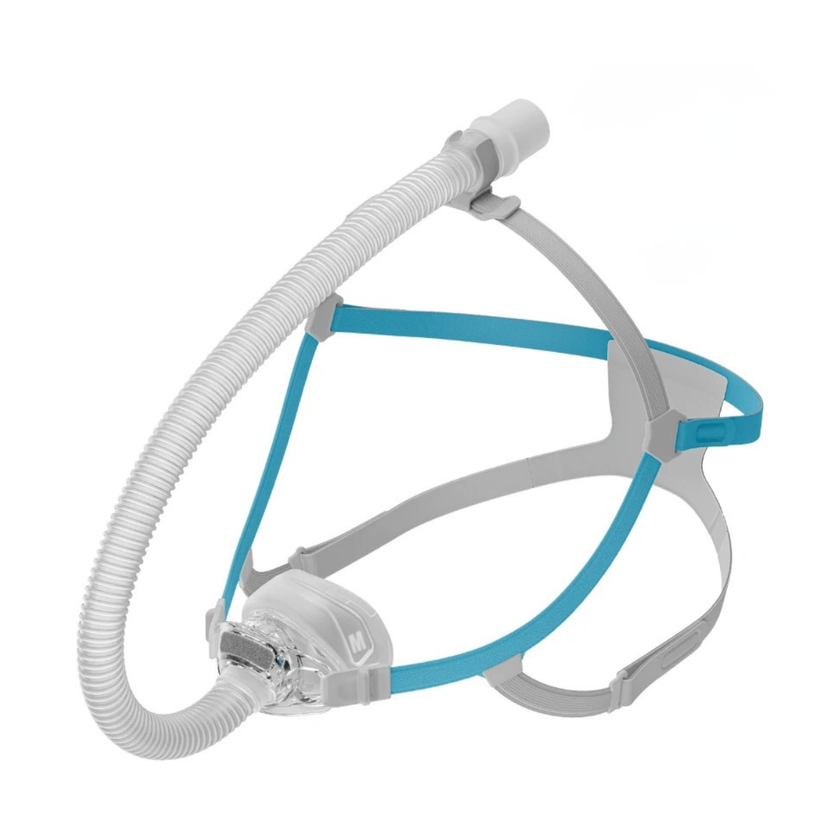 Fisher & Paykel Nova Nasal CPAP Mask - Complete Side View with Tube & Tube Clip