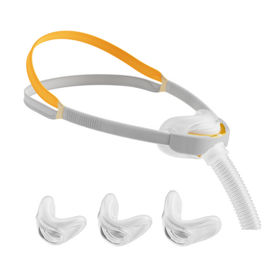 Fisher & Paykel Solo AutoFit CPAP mask fit pack configured with nasal cradle cushions