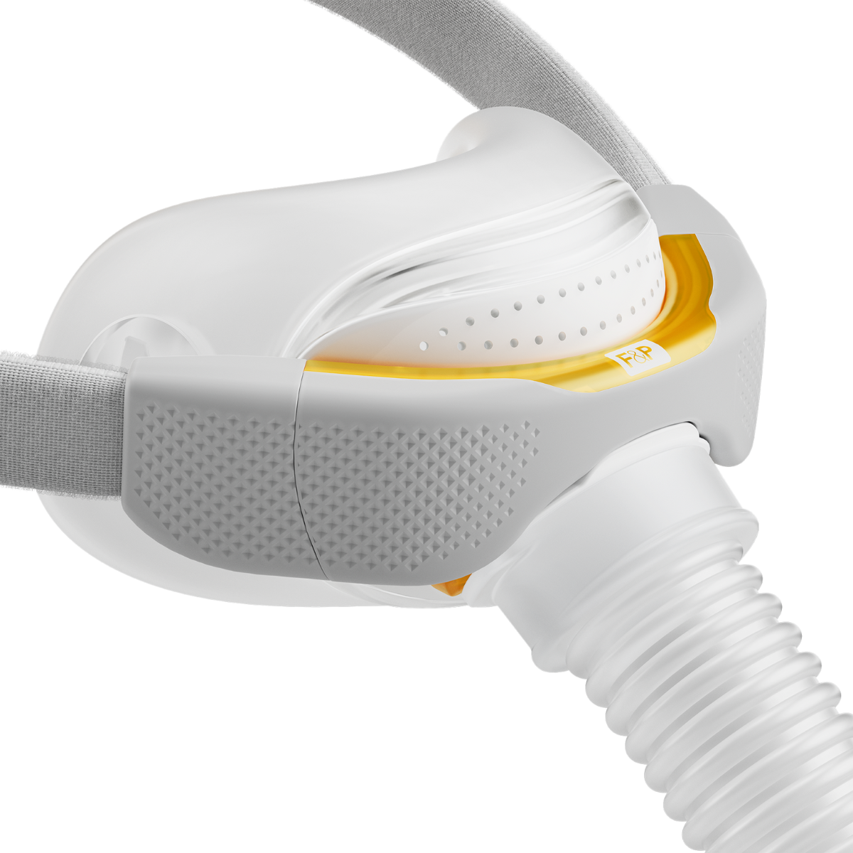 F&P Solo Pillow CPAP Mask - Close-Up Side View