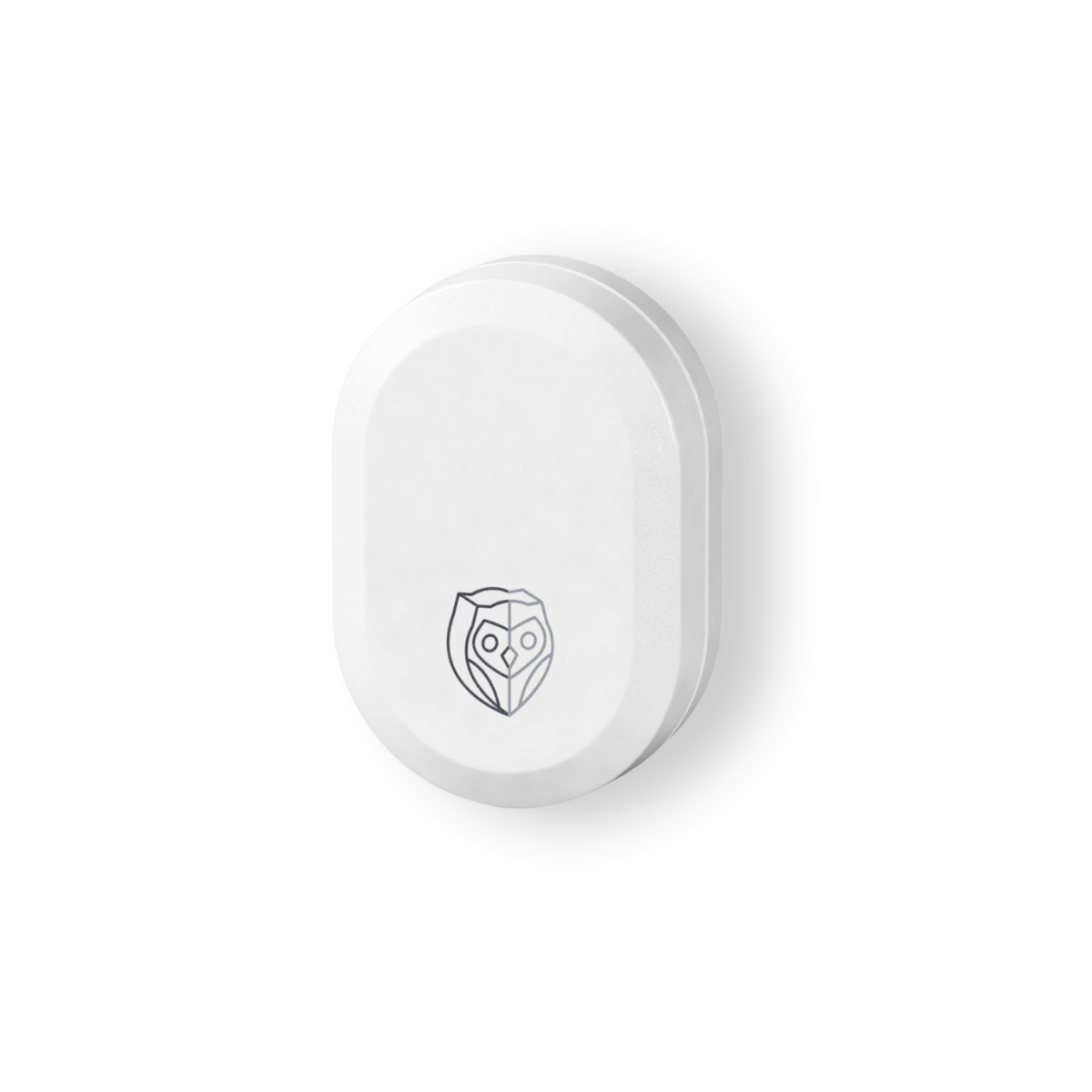 Top view of NightOwl miniaturized optical sensor device for home sleep apnea testing