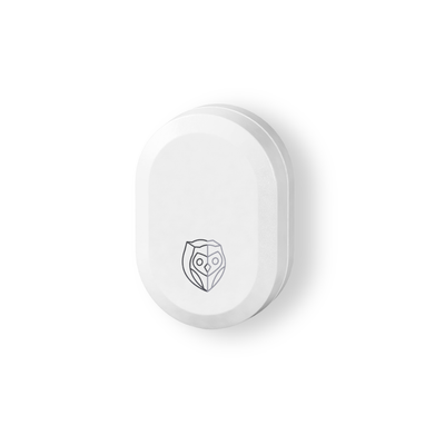 Top view of NightOwl miniaturized optical sensor device for home sleep apnea testing
