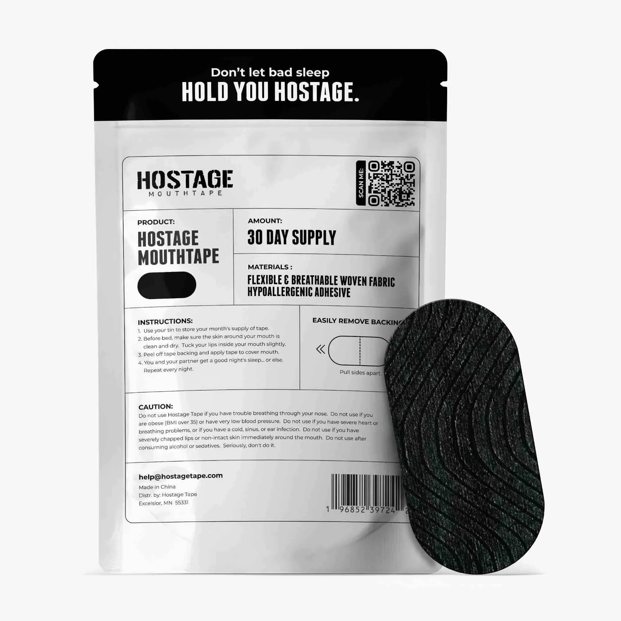 Hostage Mouth Tape - Heartstrong Sleep