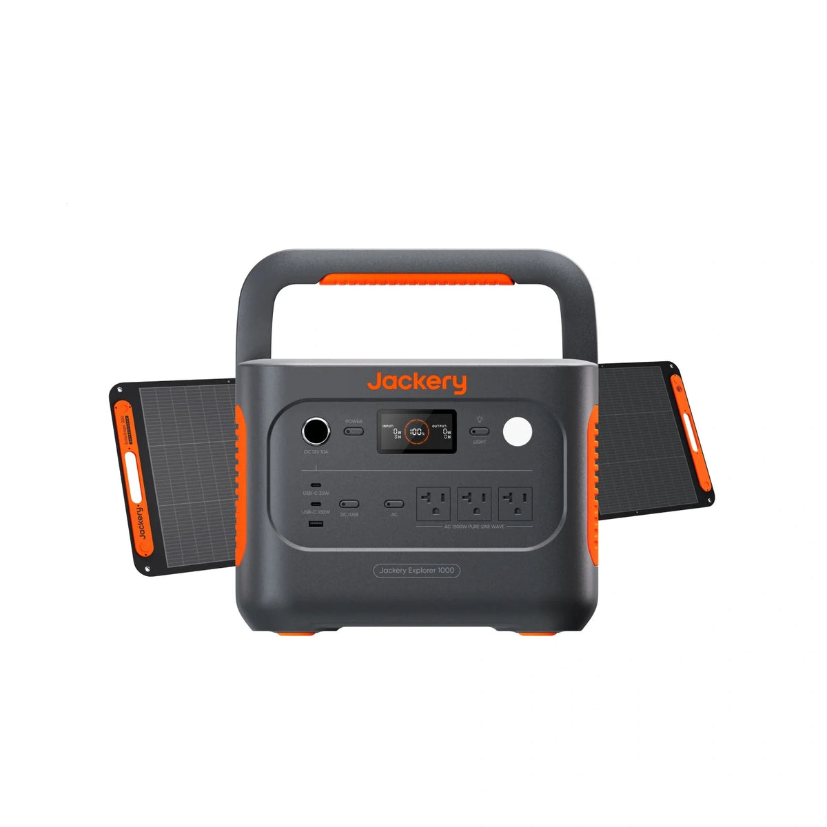Jackery Explorer 1000 v2 portable power station with SolarSaga 200W foldable solar panel