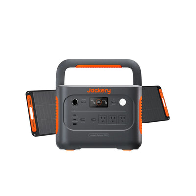 Jackery Explorer 1000 v2 portable power station with SolarSaga 200W foldable solar panel