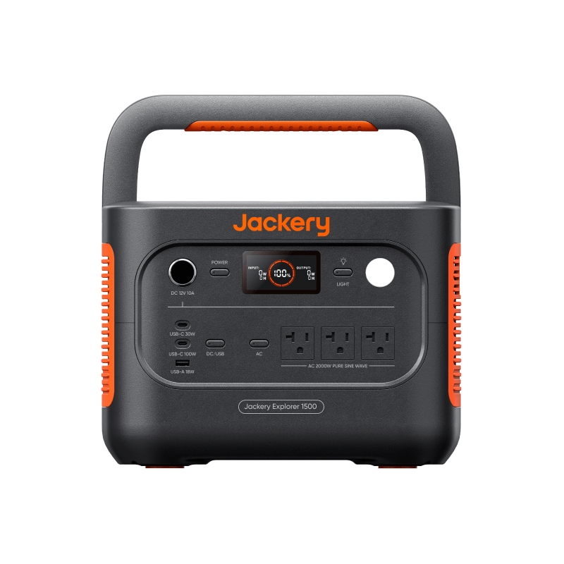 Jackery Explorer 1500 V2 Generator - Front View 