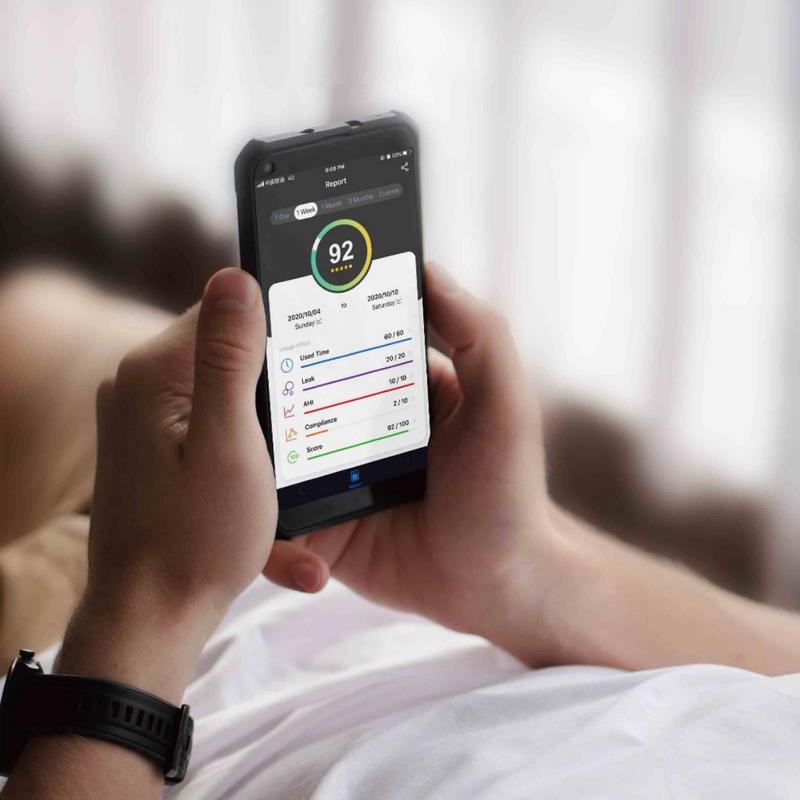 React Health Luna TravelPAP Auto-CPAP Machine - LightTrip Mobile App - from Heartstrong Sleep