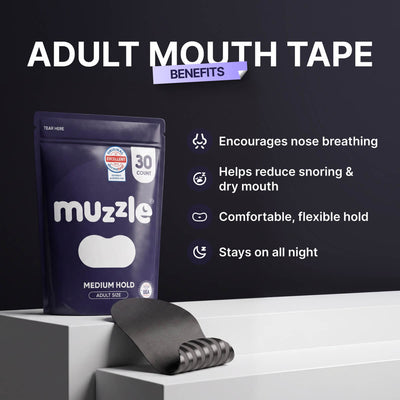 Muzzle adult strong hold mouth tape with no hole, third view