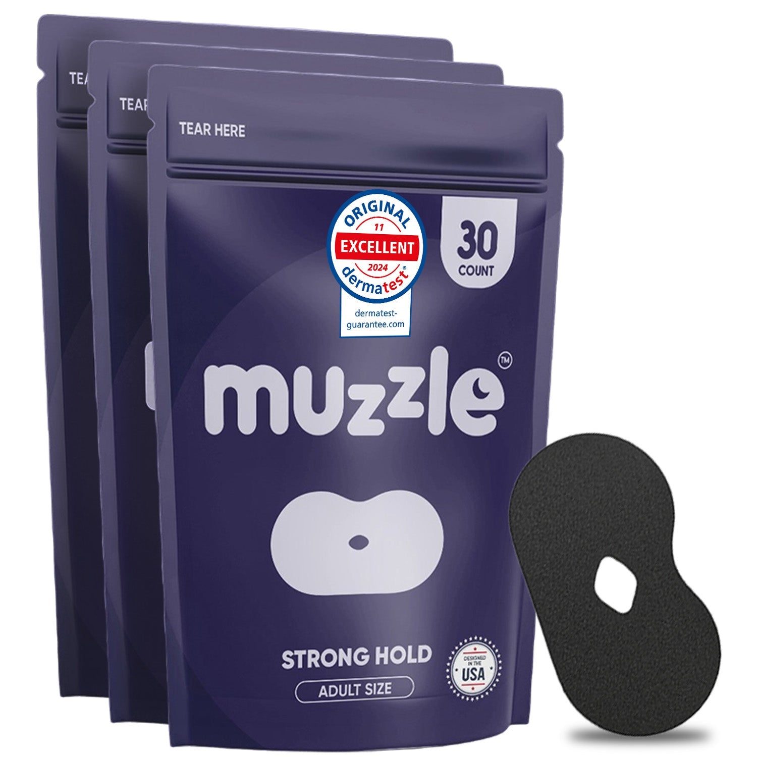 Muzzle® Mouth Tape for Adults (Strong Hold) - Heartstrong Sleep