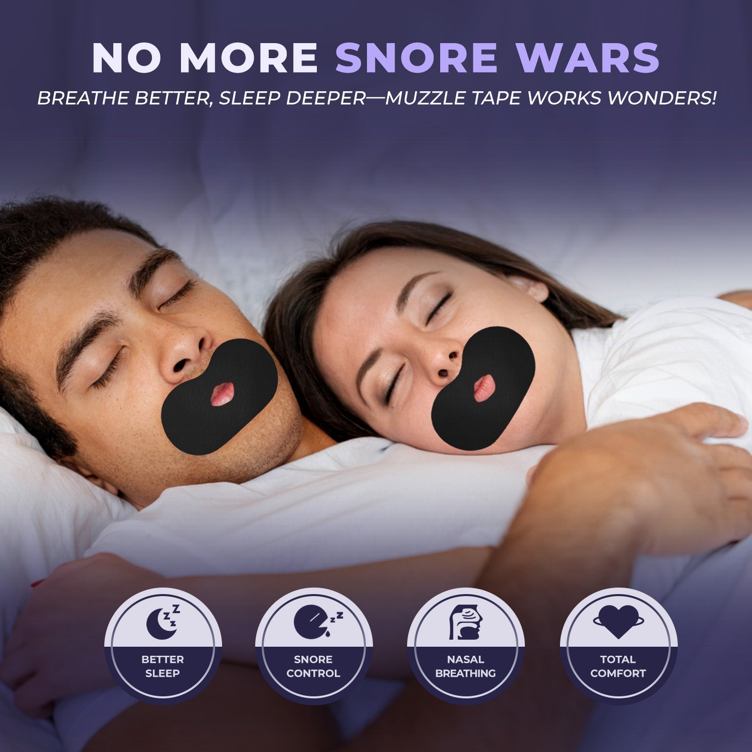 Muzzle® Mouth Tape for Adults (Strong Hold) - Heartstrong Sleep