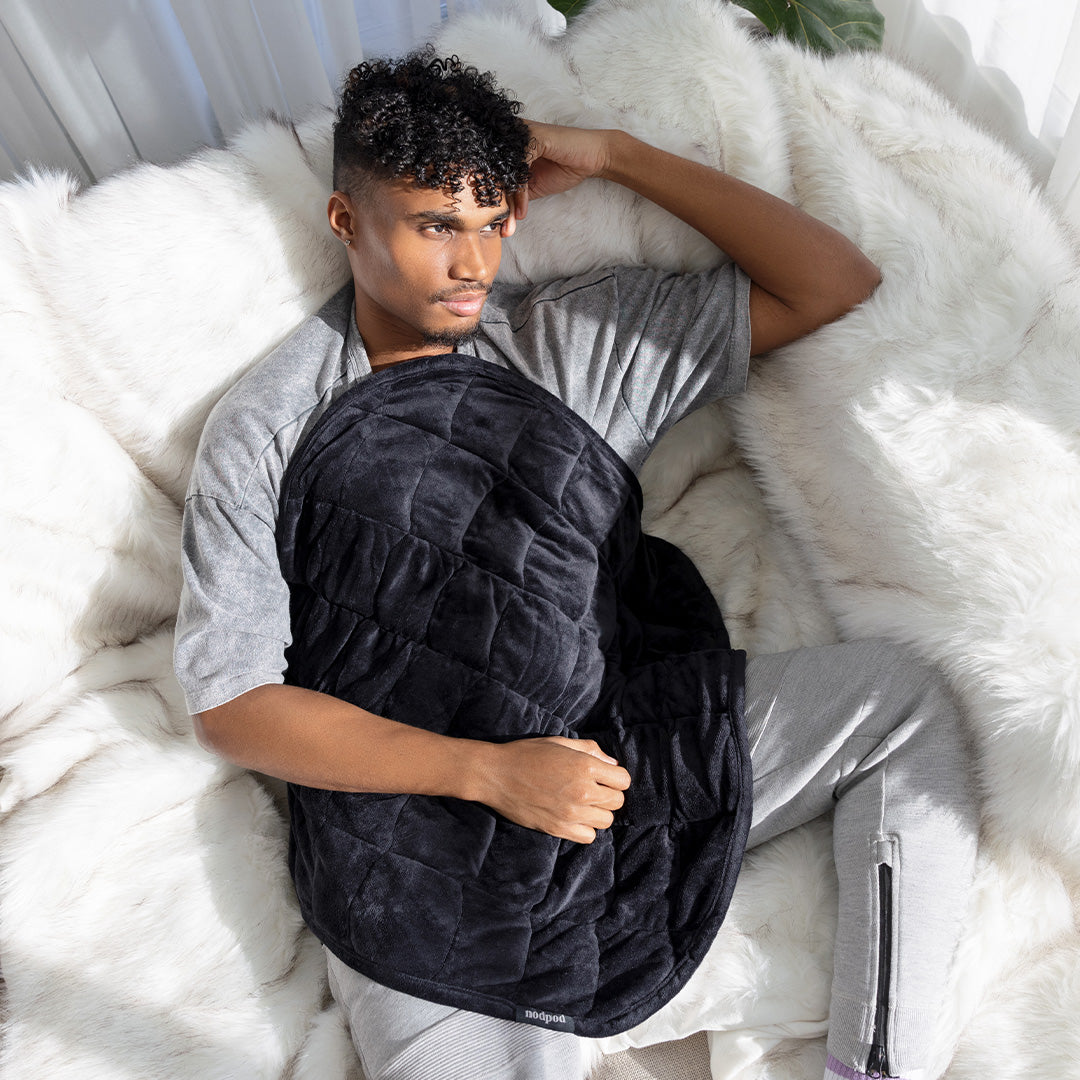 Nodpod Body Blanket - Black Onyx and Male Relaxing