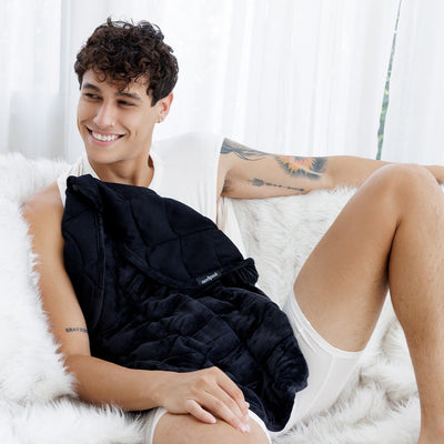 Nodpod BODY weighted blanket in Black Onyx