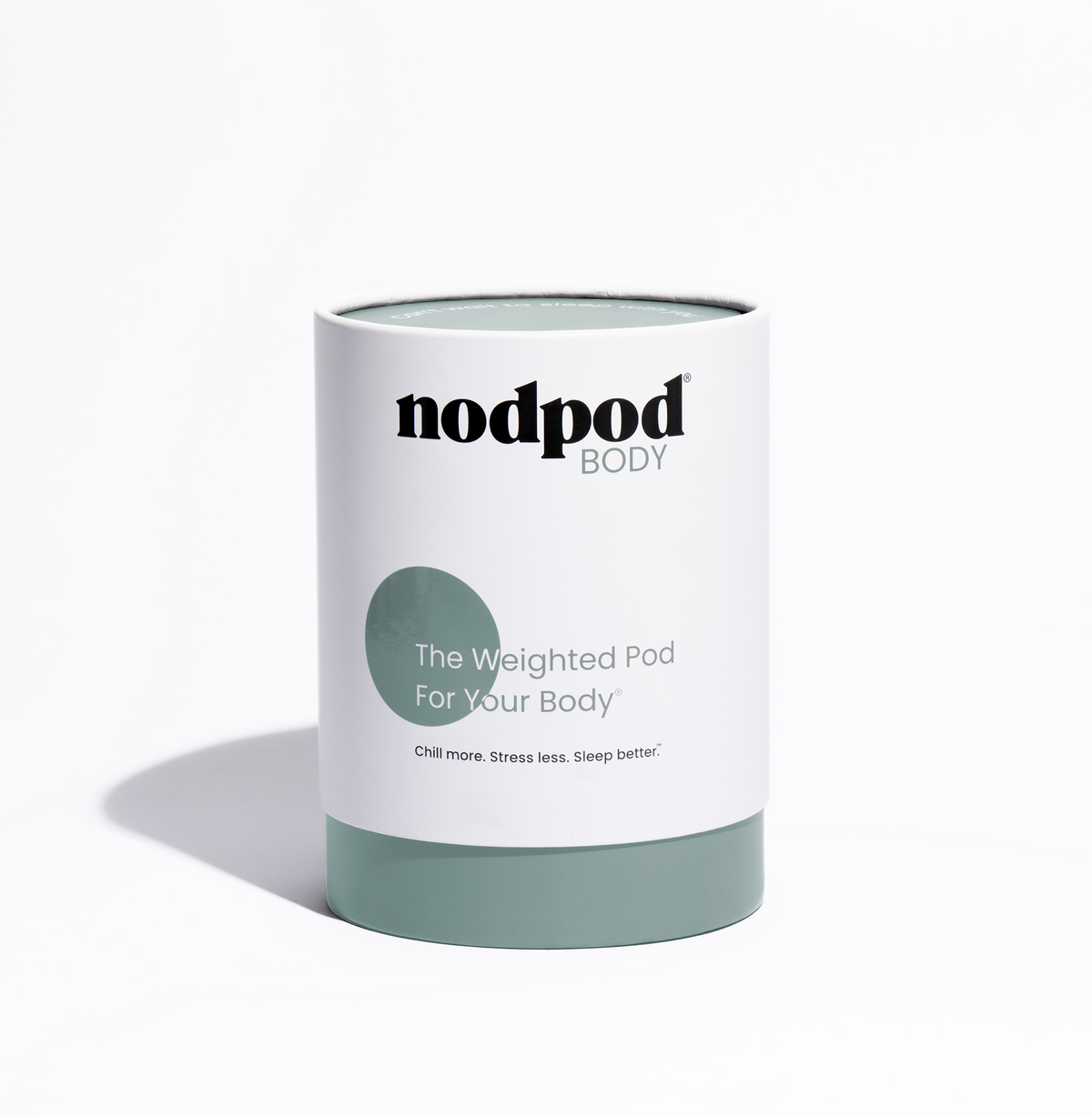 Nodpod BODY weighted pod blanket in tranquil sage green color
