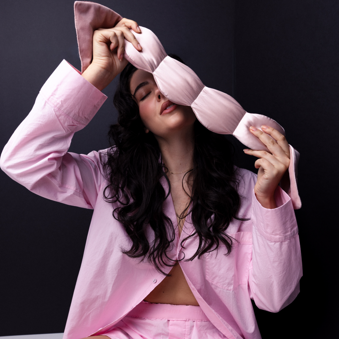 Nodpod Mineralized Silk weighted sleep mask