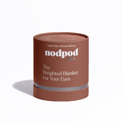 Nodpod Mineralized Silk weighted sleep mask in Desert Rose